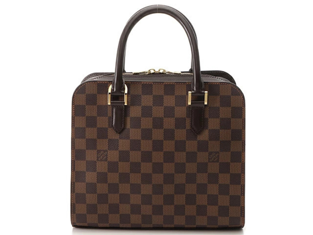 LOUIS VUITTON Triana Damier Canvas Ebene Brown